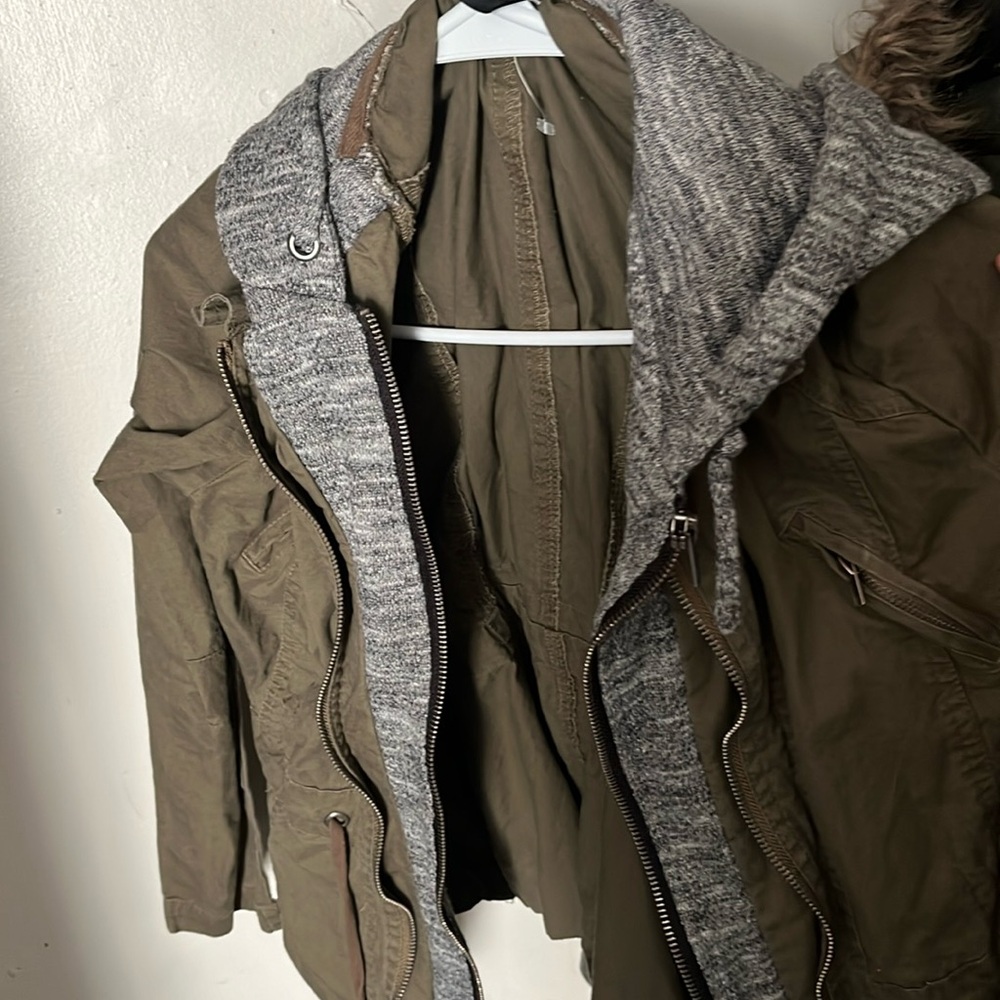 Light zip up jacket with hood